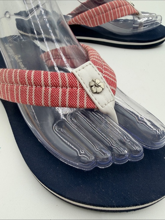 Tommy Bahama Shoes - TOMMY BAHAMA sz9.5 PATRIOTIC Red White and Blue Flip Flop Sandals JULY 4th!